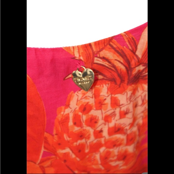 TWIN-SET Red Floral Print Cold-Shoulder Long Sleeve Off Shoulder Mini Dress 12 - Picture 8 of 13